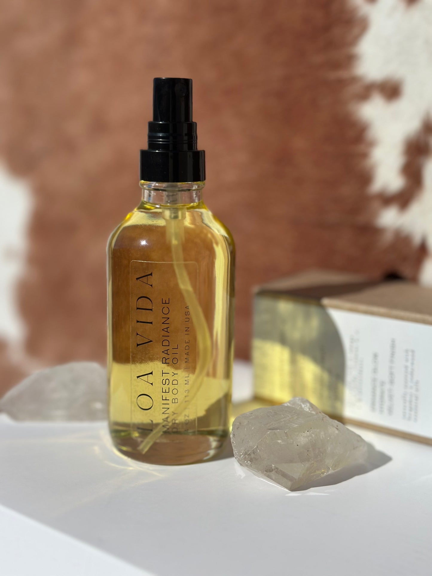 Manifest Radiance Hydrating Dry Body Oil | Fast-Absorbing Glow Mist 4oz